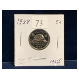 1988 Can Nickel Unc. MS65