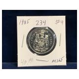 1985 Can Half Dollar,  Unc. MS65