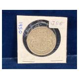 1950 Canadian Silver 50 cent piece