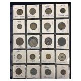 20 Foreign coins in a page