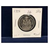 1973 Can Half Dollar,   Uncirculated MS65