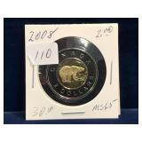 2008 Can Toonie Unc. MS65