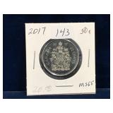 2017 Can Half Dollar  Unc. MS65