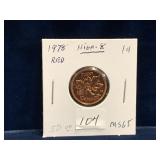 1978 Can Penny, Red Unc. MS65