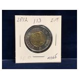 2012 Can Toonie, Unc. MS65