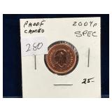 2004P Can Penny, Red , Cameo
