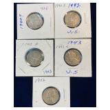 5 USA Nickels