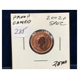 2002P Can Penny, Red , Cameo