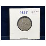 1935 Canadian  Nickel