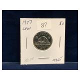 1977 Can Nickel Unc. MS65