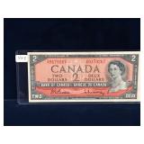 1954 Canadian $2 Bank Note