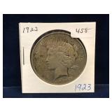 1923 USA  Peace Silver Dollar