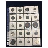 20 Netherlands coins in a page