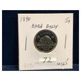 1990 Can Nickel, Bare Belly Beaver Unc. MS65