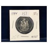 1994 Can Half Dollar  Unc. MS65