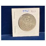 1966 Canadian Silver 50 cent piece