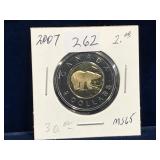 2007 Can Toonie,  Unc. MS65
