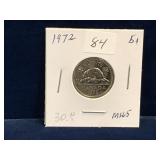 1972  Can Nickel Unc. MS65