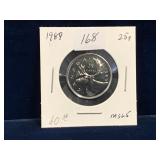 1989 Can Quarter  Unc. MS65