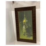 Hanging Game painting by George Cope. 17.5 x29.5'