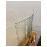 2 Curved Glass for china cabinet  10 5/8' x 42'