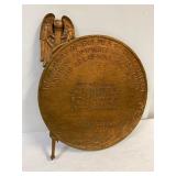 CIBC WWI memorial plaque. Wadena Branch