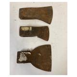 3 axe heads. Bottom one stamp Sweden