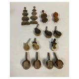 Furniture castors and parts.