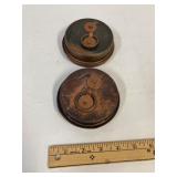 Antique hand crafted copper  boxes. Warmers. ?