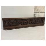 Decorative carved wood decoration. 45' x 10'