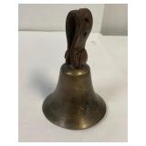 Antique brass livestock bell