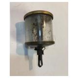 Brass and glass oiler.
