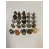 Thimble collection. 25 assorted