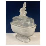 Billinger & Sons 'Westward Ho'  EAPG compote dish
