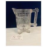 1880's American Pattern Glass pitcher.