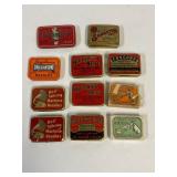 Phonograph needle tins. All have some needles