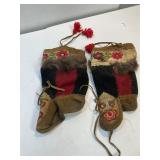 Child's Native American leather moccasins