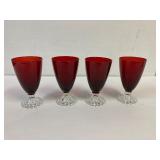 Ruby Red Boopie water glasses.