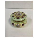 Victorian porcelain trinket box