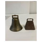 1 brass. 1 steel. Livestock bells