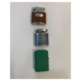 Lighters. Presto. Fire-Lite. Green case
