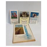 Advertising calenders. 1967, 1985, 1888, 1993