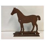 Dempster cast iron advertising horse. 16 x 16'