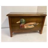 Ducks Unlimited wood bench. 24' x 12' x 16' high