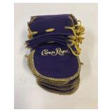 Crown Royal velvet bags. Unused.