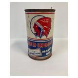 Red Indian Aviation motor oil tin