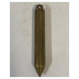 Lufkin 6'  brass plumb Bob.