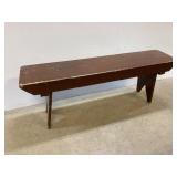 Wood bench. 48' x 10.5' x 17.5' High