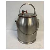 McCormick Deering Stainless steel milk pail.