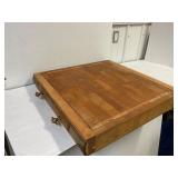 Beautiful portable butcher block. 27' x 27.5'.
